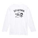 【長袖Tシャツ】【釣りざんまい】レッツゴーフィッシング ウトウトアングラー 5.6oz Cotton:100%