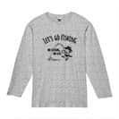 【長袖Tシャツ】【釣りざんまい】レッツゴーフィッシング ウトウトアングラー 5.6oz Cotton:100%