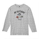 【長袖Tシャツ】【釣りざんまい】ルアーとシロクマさん 5.6oz Cotton:100%