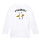 【長袖Tシャツ】波乗りシロクマさん(wakat) 5.6oz Cotton:100%