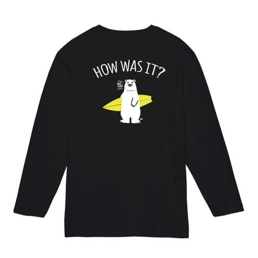 【長袖Tシャツ】波乗りシロクマさん(wakat) 5.6oz Cotton:100%