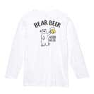 【長袖Tシャツ】シロクマさんとカンパイビール(wakat) 5.6oz Cotton:100%