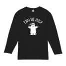 【長袖Tシャツ】シロクマさんのハグアピール(wakat) 5.6oz Cotton:100%