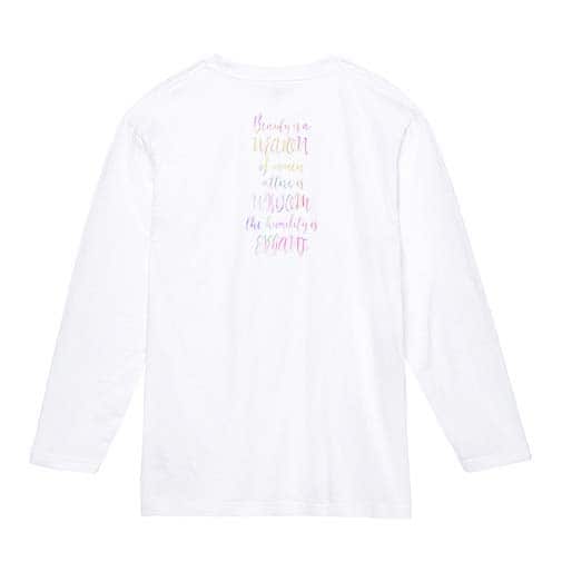 【長袖Tシャツ】英字格言 ココ・シャネルの名言 5.6oz Cotton:100%