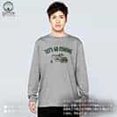 【長袖Tシャツ】【釣りざんまい】ユニークなアングラー 5.6oz Cotton:100%