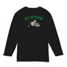 【長袖Tシャツ】【釣りざんまい】ユニークなアングラー 5.6oz Cotton:100%