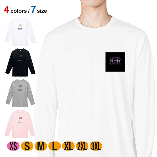 【長袖Tシャツ】【ROMI HIME】ORIGINAL DESIGN 5.6oz Cotton:100%