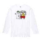 【長袖Tシャツ】キャンプに行くシロクマさん(wakat) 5.6oz Cotton:100%