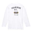 【長袖Tシャツ】シロクマさんと浮き輪(wakat) 5.6oz Cotton:100%