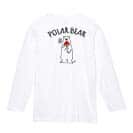 【長袖Tシャツ】シロクマさんとスイカ(wakat) 5.6oz Cotton:100%