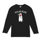 【長袖Tシャツ】シロクマさんとスイカ(wakat) 5.6oz Cotton:100%