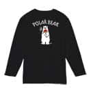 【長袖Tシャツ】シロクマさんとスイカ(wakat) 5.6oz Cotton:100%