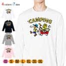 【長袖Tシャツ】【釣りざんまい】キャンピング 5.6oz Cotton:100%