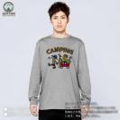 【長袖Tシャツ】【釣りざんまい】キャンピング 5.6oz Cotton:100%