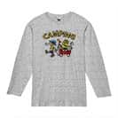 【長袖Tシャツ】【釣りざんまい】キャンピング 5.6oz Cotton:100%