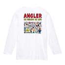 【長袖Tシャツ】【釣りざんまい】釣りをするんです_カラフル　横書き 5.6oz Cotton:100%