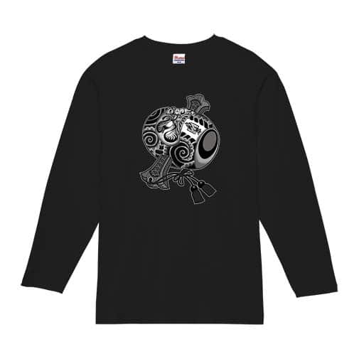 【彫姫】【長袖Tシャツ】達磨小槌 5.6oz Cotton:100%