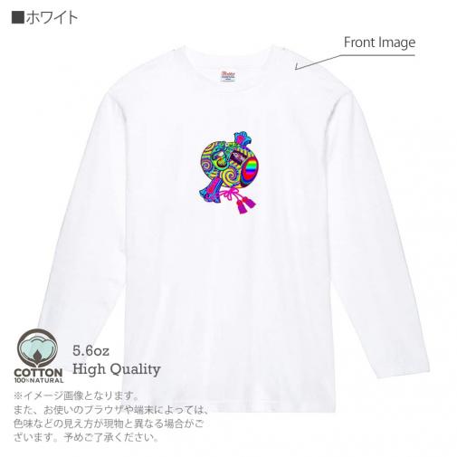 【彫姫】【長袖Tシャツ】達磨小槌七色 5.6oz Cotton:100%