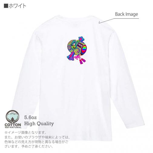 【彫姫】【長袖Tシャツ】達磨小槌七色 5.6oz Cotton:100%