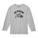 【長袖Tシャツ】【釣りざんまい】釣れないアングラー 5.6oz Cotton:100%