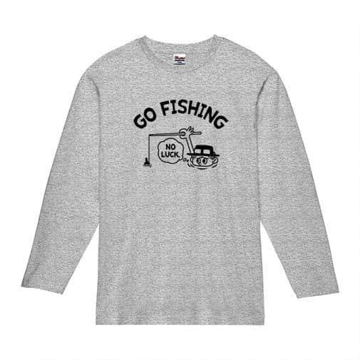 【長袖Tシャツ】【釣りざんまい】釣れないアングラー 5.6oz Cotton:100%