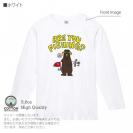 【長袖Tシャツ】【釣りざんまい】ルアーとクマさん 5.6oz Cotton:100%