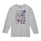 【長袖Tシャツ】【釣りざんまい】釣りに行きませんか?_レトロ 5.6oz Cotton:100%