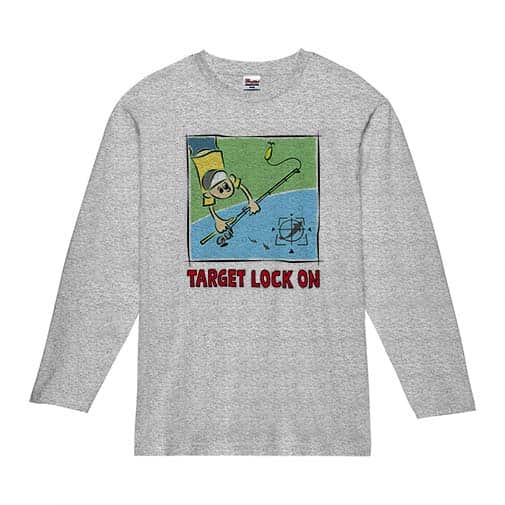 【長袖Tシャツ】【釣りざんまい】ルアー釣りのターゲット 5.6oz Cotton:100%
