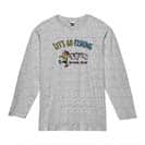 【長袖Tシャツ】【釣りざんまい】レッツゴーフィッシング ルアーと少年_カラフル 5.6oz Cotton:100%