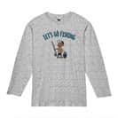 【長袖Tシャツ】【釣りざんまい】レッツゴーフィッシング アングラー_カラフル 5.6oz Cotton:100%
