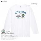 【長袖Tシャツ】【釣りざんまい】レッツゴーフィッシング ウトウトアングラー_カラフル 5.6oz Cotton:100%