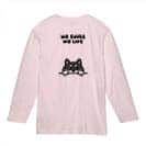 【長袖Tシャツ】何か気になる柴犬_黒柴(wakat) 5.6oz Cotton:100%