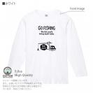 【長袖Tシャツ】【釣りざんまい】ユニークな釣り_ブラック  5.6oz Cotton:100%