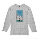 【長袖Tシャツ】【釣りざんまい】今日は何も釣れなかった  5.6oz Cotton:100%