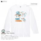 【長袖Tシャツ】【釣りざんまい】釣り人と魚の遭遇_NB  5.6oz Cotton:100%