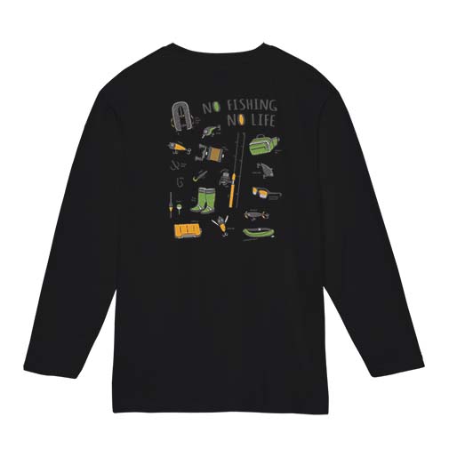 【長袖Tシャツ】【釣りざんまい】釣りに行く準備_ハイデザイン  5.6oz Cotton:100%