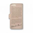 【手帳型】高級本革スマホケース ヌメ革 ブラックバス