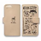 【手帳型】【釣りざんまい】本革 釣りが好きなんです