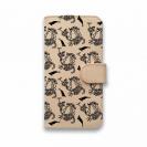 【手帳型】【釣りざんまい】本革 エギに釣られるアオリイカ