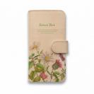 【手帳型】高級本革スマホケース ナチュラルハーブ