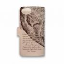 【手帳型】高級本革スマホケース ヌメ革 オナガ(クロメジナ)