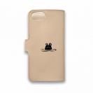 【手帳型】【釣りざんまい】本革 カエルが釣りをするでケロ