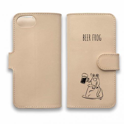 【手帳型】本革 ビアガエル(wakat)