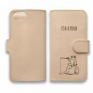 【手帳型】【釣りざんまい】本革 池で釣りするカエルケロ