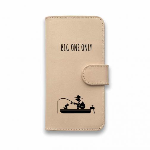 【手帳型】【釣りざんまい】本革 愛犬とボートフィッシング