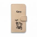 【手帳型】【釣りざんまい】本革 エギに釣られるアオリイカ_シンプル