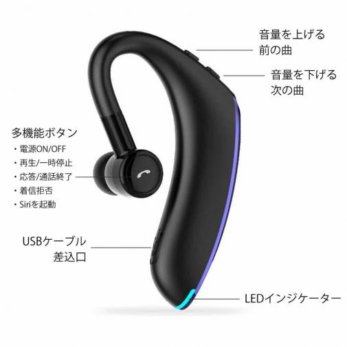 Bluetooth5.0  ワイヤレスイヤフォン