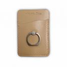 スマホリング＋カードホルダー　ベージュ