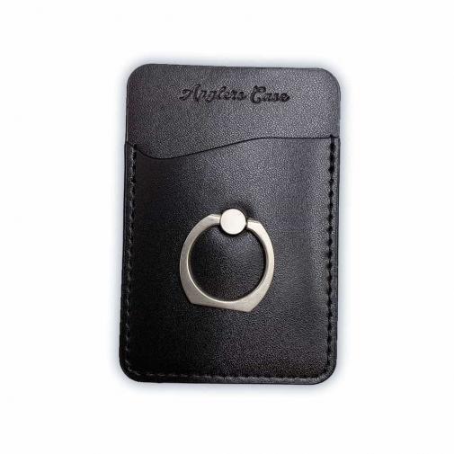 スマホリング+カードホルダー チャコール