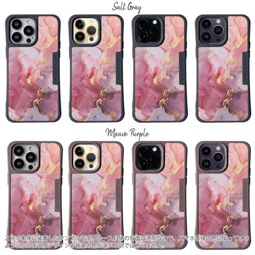 【Compos-Case】マーブル調【ゴールドラメ】 ピンク＆ゴールド
